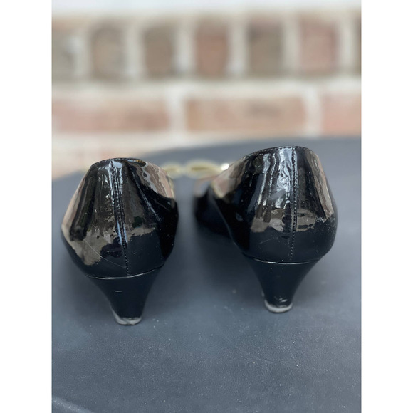 Kate Spade Tenor Paten Leather Wedges S-8 - Picture 2 of 6